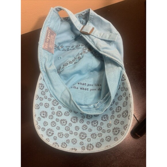 Life is Good Womens Navy Adjustable Back Embroidered Baseball Cap Hat OS - Picture 6 of 8